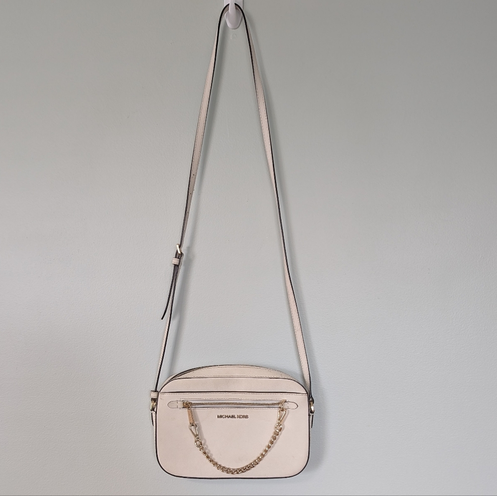 Michael Kors Jet Set Large Saffiano Leather Crossbody Bag